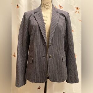 Women's Banana Republic blue striped blazer